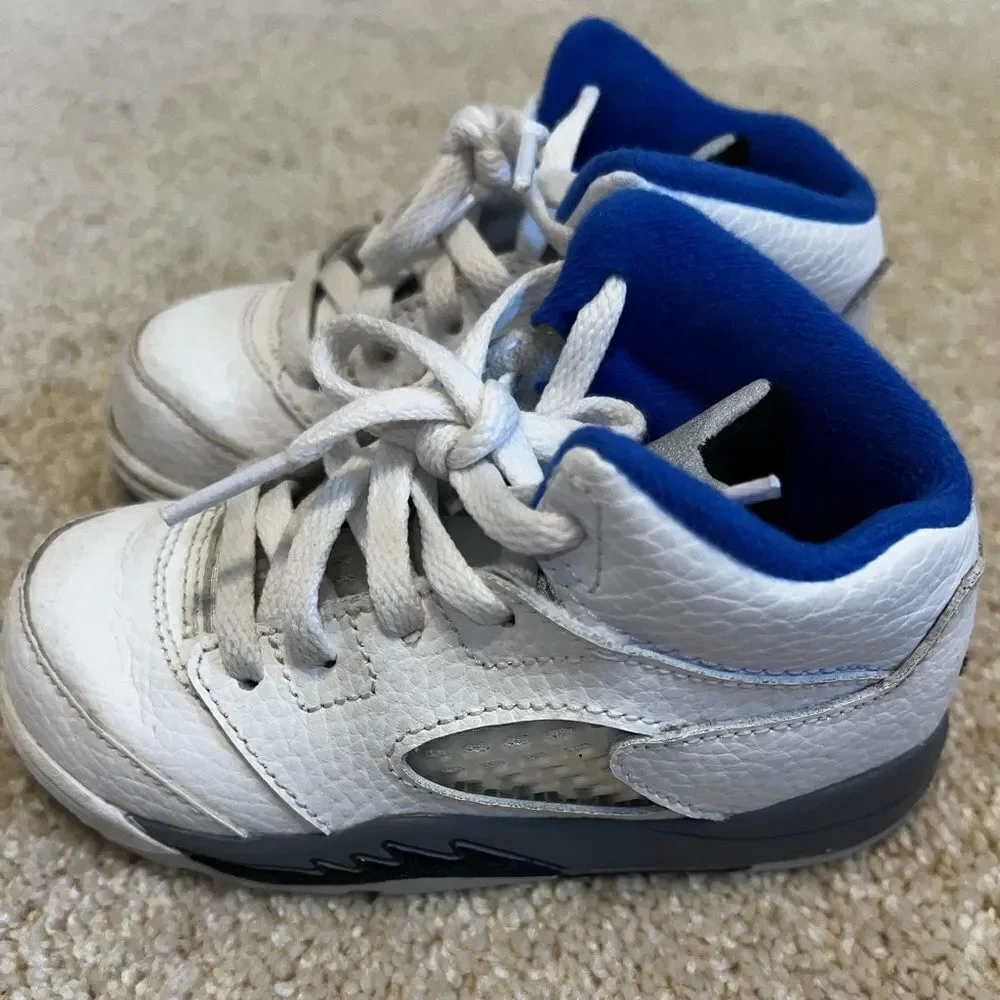 JORDAN 5 RETRO WHITE STEALTH 8C